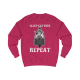 Ladies Sleep Eat Ride Repeat Sweatshirt