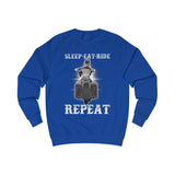 Ladies Sleep Eat Ride Repeat Sweatshirt