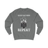 Ladies Sleep Eat Ride Repeat Sweatshirt