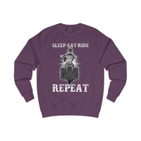 Ladies Sleep Eat Ride Repeat Sweatshirt