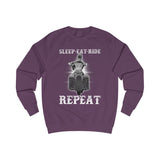 Ladies Sleep Eat Ride Repeat Sweatshirt