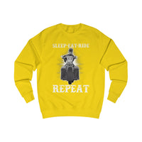 Ladies Sleep Eat Ride Repeat Sweatshirt