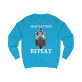 Ladies Sleep Eat Ride Repeat Sweatshirt