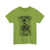 She Rides Sportsbike Unisex Tee