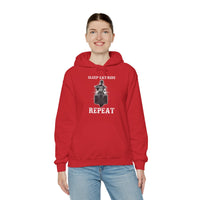 Ladies Sleep Eat Ride Repeat Hoody