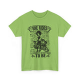 She Rides Sportsbike Unisex Tee