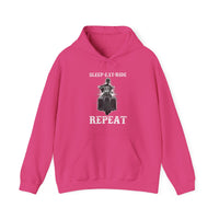 Ladies Sleep Eat Ride Repeat Hoody