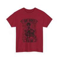 She Rides Sportsbike Unisex Tee