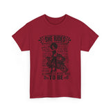 She Rides Sportsbike Unisex Tee