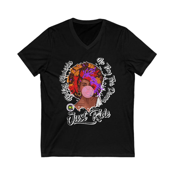 Bubble Gum  V-Neck Tee