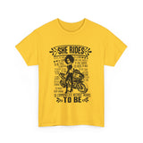 She Rides Sportsbike Unisex Tee