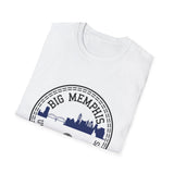 Big Memphis Skyline T-Shirt — Vintage City Seal Tee...Motorcycles on back