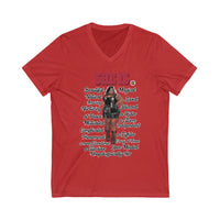 She Is Curvaceous V-Neck Tee