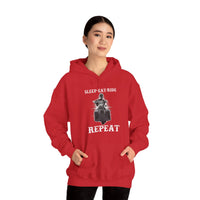 Ladies Sleep Eat Ride Repeat Hoody