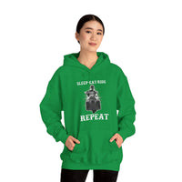 Ladies Sleep Eat Ride Repeat Hoody