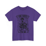 She Rides Sportsbike Unisex Tee