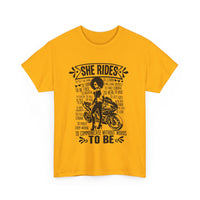 She Rides Sportsbike Unisex Tee