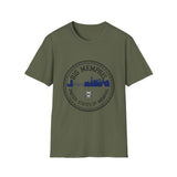 Big Memphis Skyline T-Shirt — Vintage City Seal Tee...Motorcycles on back
