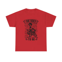 She Rides Sportsbike Unisex Tee