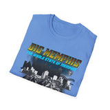 Big Memphis Motorcycles on front Skyline on Back  T-Shirt —
