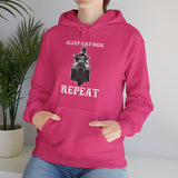 Ladies Sleep Eat Ride Repeat Hoody