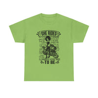 She Rides Sportsbike Unisex Tee