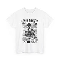 She Rides Sportsbike Unisex Tee