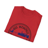Big Memphis Skyline T-Shirt — Vintage City Seal Tee...Motorcycles on back