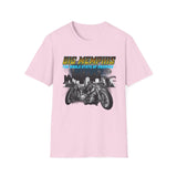 Big Memphis Motorcycles on front Skyline on Back  T-Shirt —