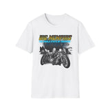 Big Memphis Motorcycles on front Skyline on Back  T-Shirt —