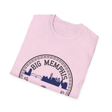 Big Memphis Skyline T-Shirt — Vintage City Seal Tee...Motorcycles on back