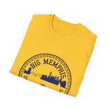 Big Memphis Skyline T-Shirt — Vintage City Seal Tee...Motorcycles on back