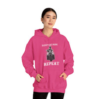 Ladies Sleep Eat Ride Repeat Hoody