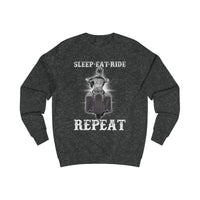 Ladies Sleep Eat Ride Repeat Sweatshirt