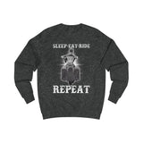 Ladies Sleep Eat Ride Repeat Sweatshirt