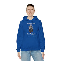 Ladies Sleep Eat Ride Repeat Hoody