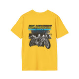 Big Memphis Skyline T-Shirt — Vintage City Seal Tee...Motorcycles on back
