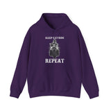 Ladies Sleep Eat Ride Repeat Hoody