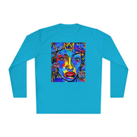 Know Your Worth Blue (long sleeve moisture wick tee)