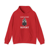 Ladies Sleep Eat Ride Repeat Hoody