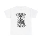 She Rides Sportsbike Unisex Tee