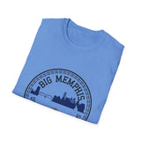 Big Memphis Skyline T-Shirt — Vintage City Seal Tee...Motorcycles on back