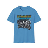 Big Memphis Motorcycles on front Skyline on Back  T-Shirt —