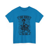 She Rides Sportsbike Unisex Tee