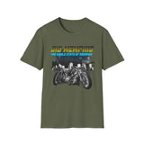 Big Memphis Motorcycles on front Skyline on Back  T-Shirt —
