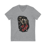 Red Skullz (Unisex V-Neck Tee)