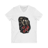 Red Skullz (Unisex V-Neck Tee)