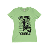 She Rides Women's Missy Tee