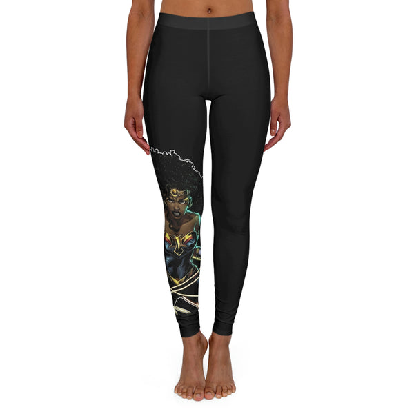 Hupplle Fashion Neon Stretch Skinny Shiny Spandex Leggings Pants (Black,  Small) at Amazon Women's Clothing store