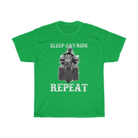 Men's Sleep Eat Ride Repeat(Short Sleeve Tee)front and back design